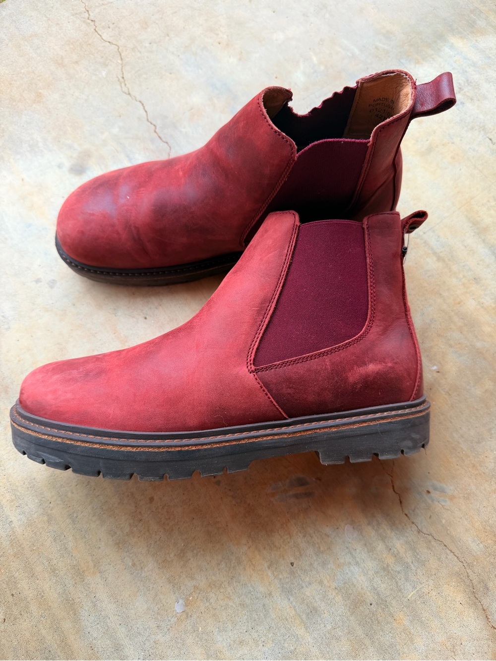 Birkenstock 42 100% Leather Zinfandel Boots